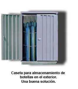 Butano Extremadura - Informaciones - Almacenamiento del gas envasado